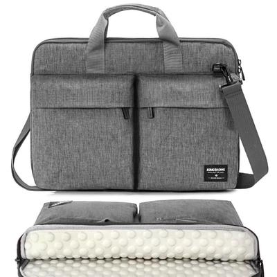 Gray Slim 14 inch Laptop Bag Sleeve Carrying Case with Shoulder Strap, Notebook Ultrabooks Computer Handbag Cover for Men Women Fit for...