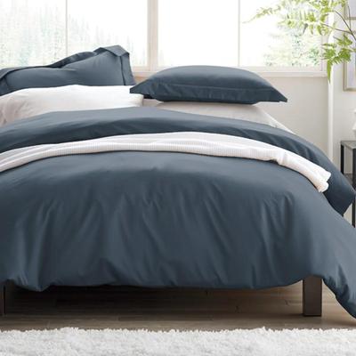 Oversized King Size - Kotton Culture 600 Thread Count 100% Egyptian Cotton Duvet Cover in Faded Navy Blue- Breathable All Season...