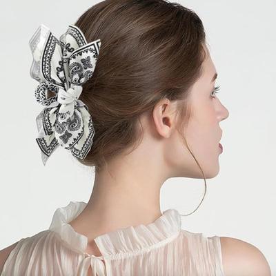 Boho Hair Claw Clips for Women, With Cashew Flower Pattern Geometric Hair Clips, for Thick Hair Paisley Hair Clip Bow Knot Adorable Hair...