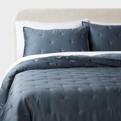 Size Full/Queen Target Threshold 3pc TENCEL™ Comforter and Sham Set in Dark Teal Blue