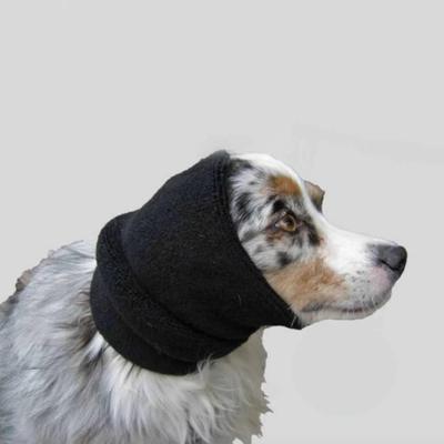 Black Large Happy Hoodie Comfort Band for Dog Washing, Anxiety, Nail Clipping, etc