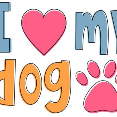 "I ♥ my dog ?" Dog Paw Print Precision Cut Sticker - Made in USA - 100% Weather Resistant for Cars, Trucks, Locker, Tool Box,...
