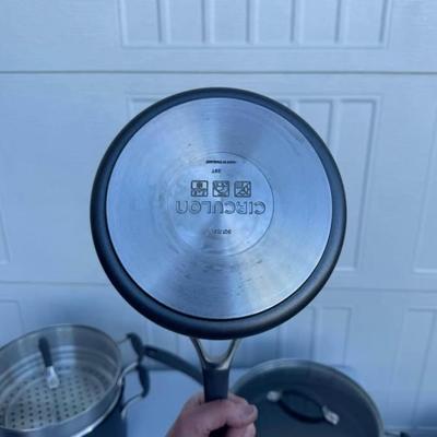 A - Circulon 9-Piece A1 ScratchDefense Nonstick Cookware Set