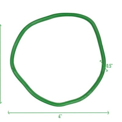 Mind Reader O Shape Chest Expander, Rubber Resistance Band, Exercise Stretching Strap, Green