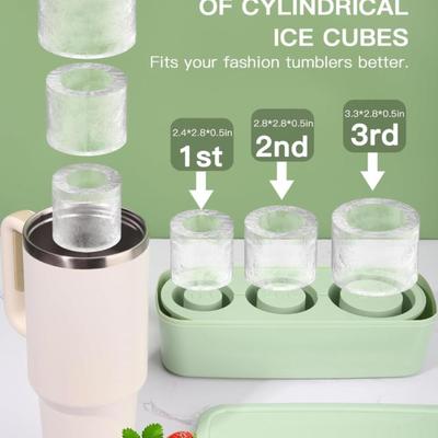 Mint Green Stanley Ice Mold – Stanley Cup Ice Mold – Ice Mold for Stanley Cup – Stanley Ice Cube Mold – Tumbler Ice Mold – Ice Cube Tray...
