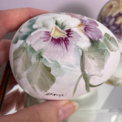 O’Keefe Hand Painted Porcelain Eggs