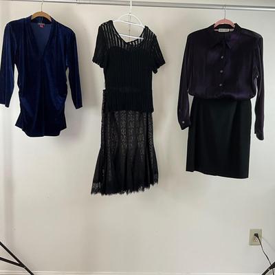 UBR8360 Lot of Ladies Skirts w/Velvet Tops