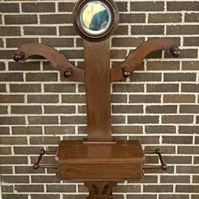 Antique - Vintage Wood Hall Tree