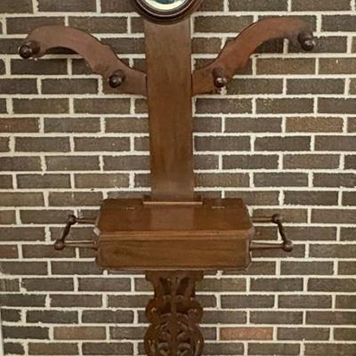 Antique - Vintage Wood Hall Tree