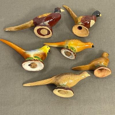 6 Pheasant Salt and Pepper Shakers
