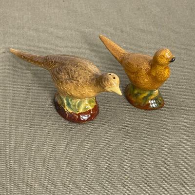 6 Pheasant Salt and Pepper Shakers