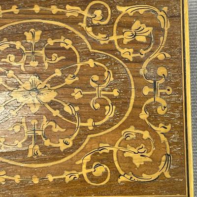 Vintage Wood Inlay Italian Music Box