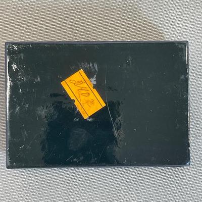 Russian Black Lacquer Troika Hinged box