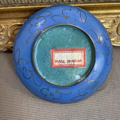 Small Chinese Cloisonné Enamel Dish