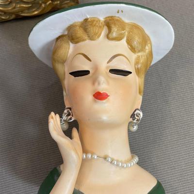 Vintage 1950’s Lady Head Vase