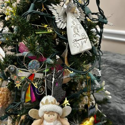 Christmas Tree and Ornaments Lot 1033