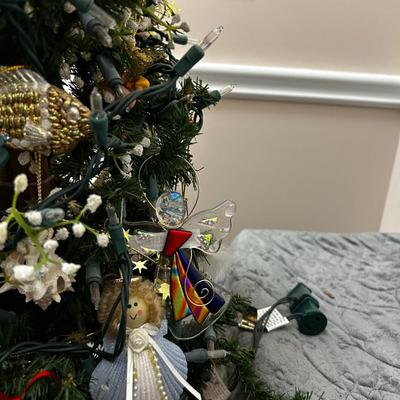 Christmas Tree and Ornaments Lot 1033