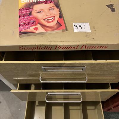 Vintage Simplicity Pattern Cabinet