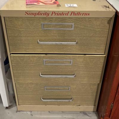 Vintage Simplicity Pattern Cabinet