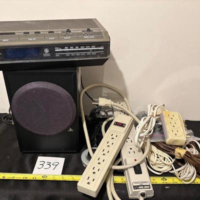 Speaker, Radio and Cords