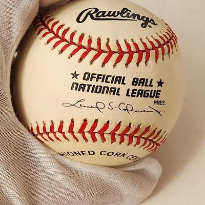 Al Red Schoendienst Cards OMLB Signed Autographed Baseball In Collectors Case