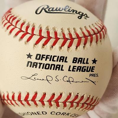 Jeff Bagiwell Astros OMLB Signed Autographed Baseball In Collectors Case