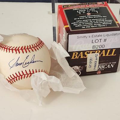 Scott Erickson Baltimore Orioles OMLB Signed Autographed Baseball In Collectors Case