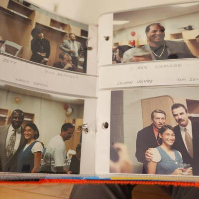 Owners Photo Album of his travels getting Autographs, Stadiums, Players, President Clinton , Cal Ripken