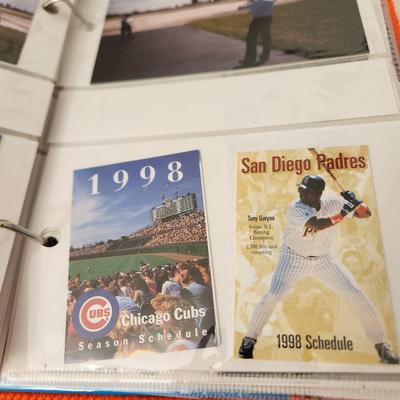 Owners Photo Album of his travels getting Autographs, Stadiums, Players, President Clinton , Cal Ripken