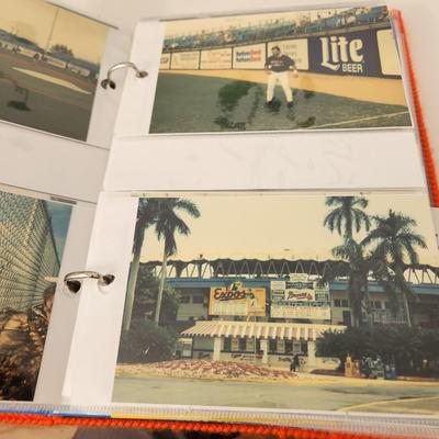 Owners Photo Album of his travels getting Autographs, Stadiums, Players, President Clinton , Cal Ripken