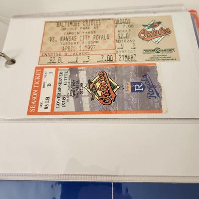 Owners Photo Album of his travels getting Autographs, Stadiums, Players, President Clinton , Cal Ripken