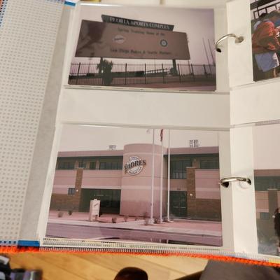Owners Photo Album of his travels getting Autographs, Stadiums, Players, President Clinton , Cal Ripken