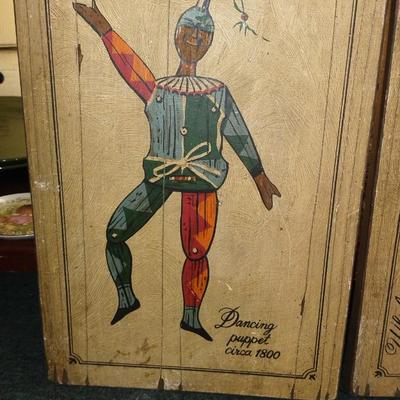 Set of 2 Vintage Primitive Art Prints