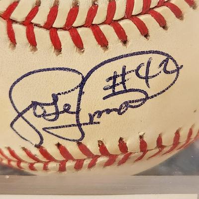 Jose Lima #42 Astros OMLB Signed Autographed Baseball In Collectors Case