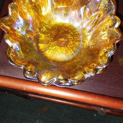 Amber Carnival Bowl