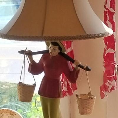 Antique Asian Inspired Table Lamp