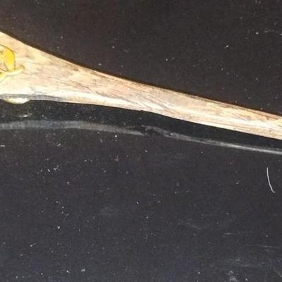 Wooden & Rhinestone Hair Pin