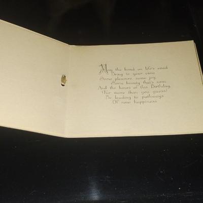Beautiful Antique Greeting Card w/ Envelope