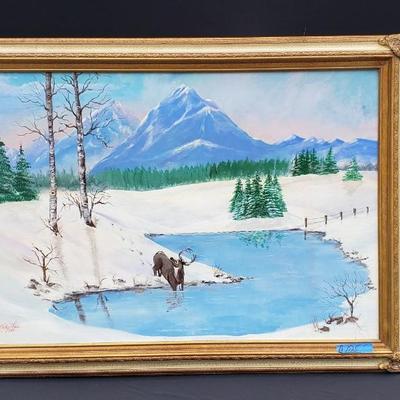 Mountain Pond Scene