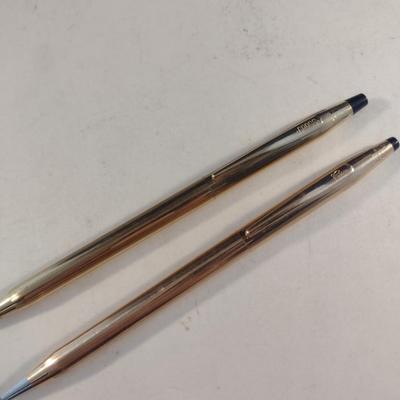 Pair of Cross Gold Filled Ink Pens (#62)