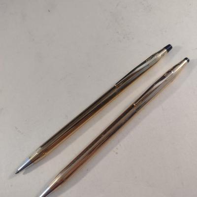 Pair of Cross Gold Filled Ink Pens (#62)