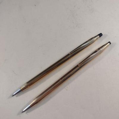 Pair of Cross Gold Filled Ink Pens (#62)