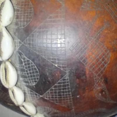 Vintage Hand carved Ethiopian Calabash gord