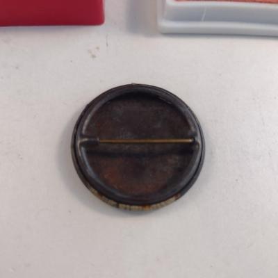 Antique Portrait Button Pin (#67)