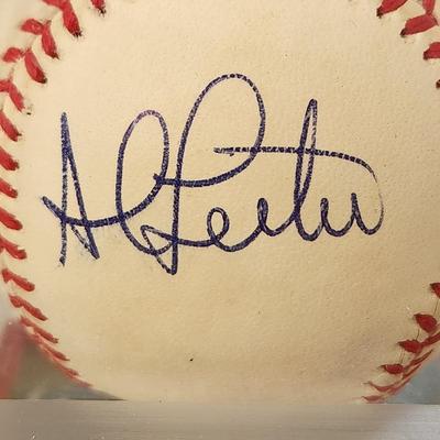 Al Leiter Mets OMLB Signed Autographed Baseball In Collectors Case