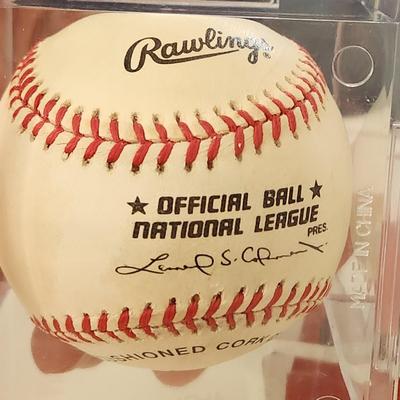 Al Leiter Mets OMLB Signed Autographed Baseball In Collectors Case
