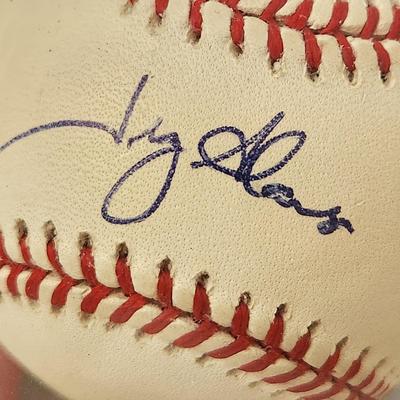 Tony Glaus Angels OMLB Signed Autographed Baseball In Collectors Case