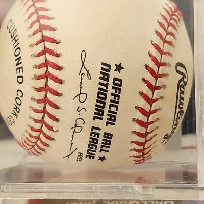 Chipper Jones Braves OMLB Signed Autographed Baseball In Collectors Case