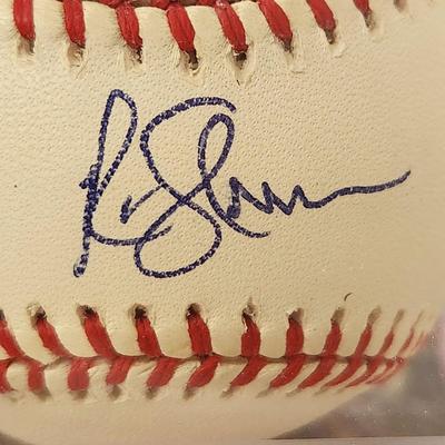 Rusty Greer Rangers OMLB Signed Autographed Baseball In Collectors Case