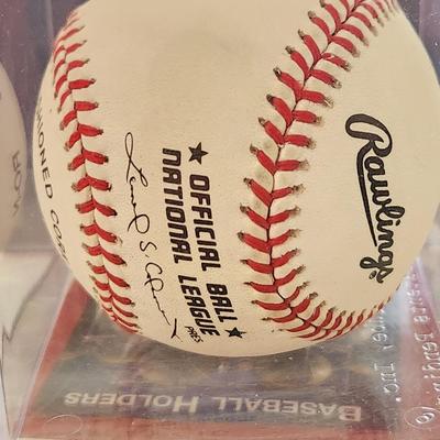 Cliff Floyd Expos OMLB Signed Autographed Baseball In Collectors Case